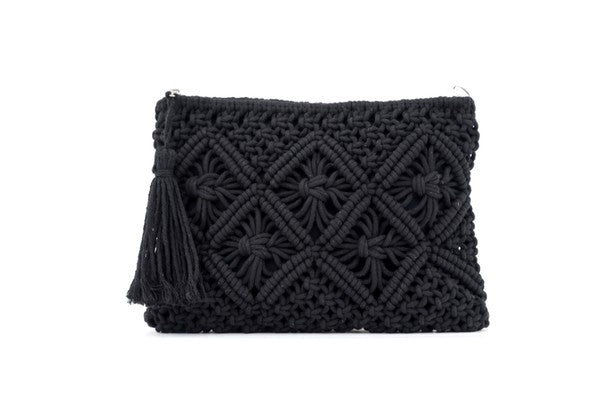 Macrame Tassel Clutch Aili's Corner