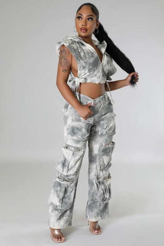 So Many Pockets Denim Duo By Claude