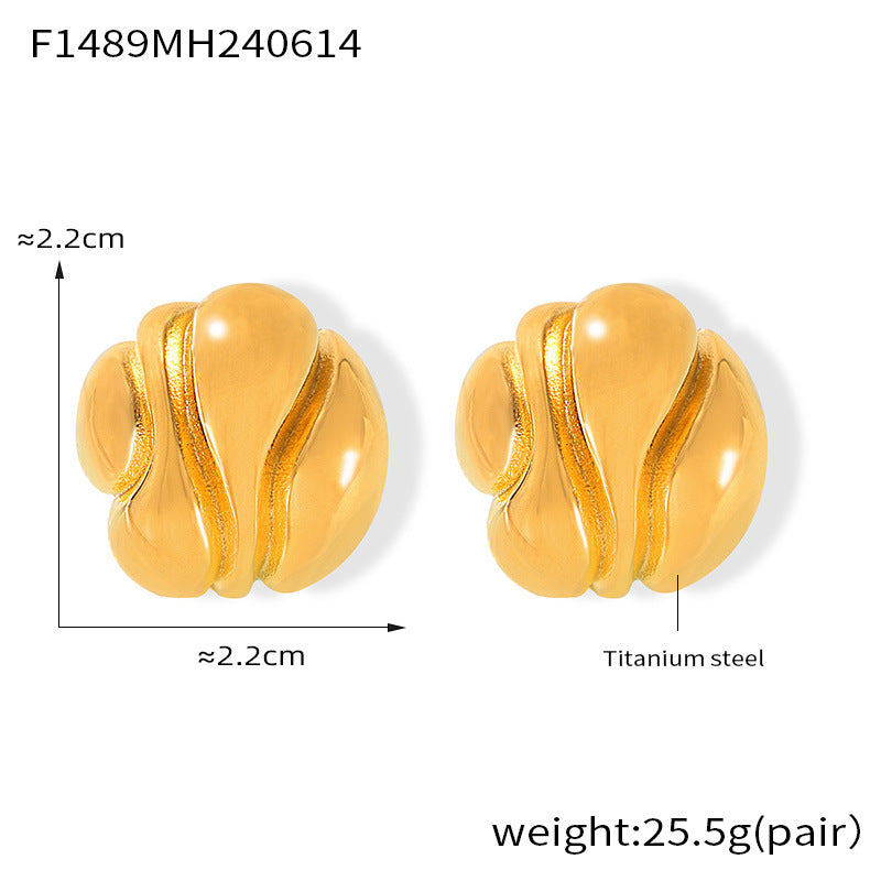 Avera Asymmetry Stud Earrings Rise Fashion