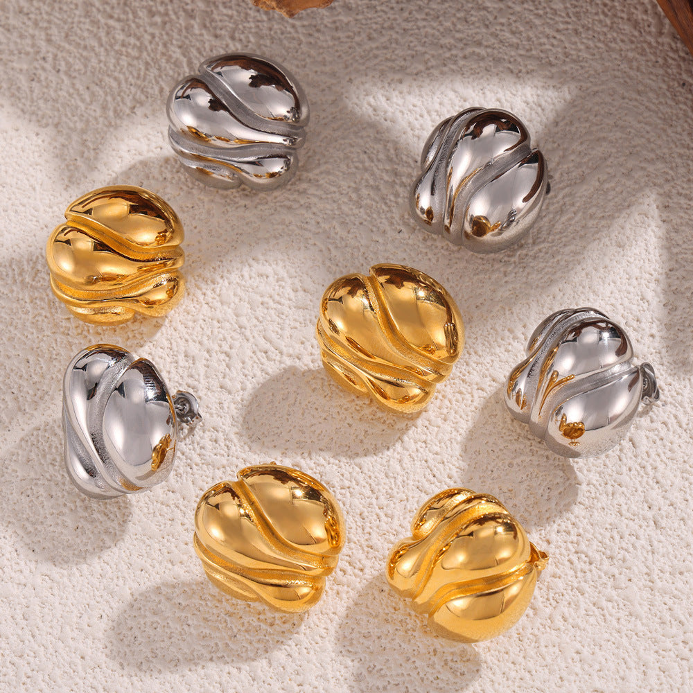Avera Asymmetry Stud Earrings Rise Fashion