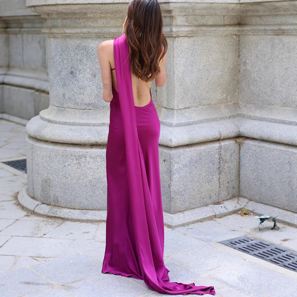 Selira Ribbon Halter Dress Rise Fashion