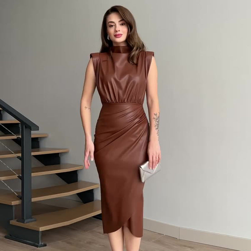 Valencia Draped Power Dress Rise Fashion