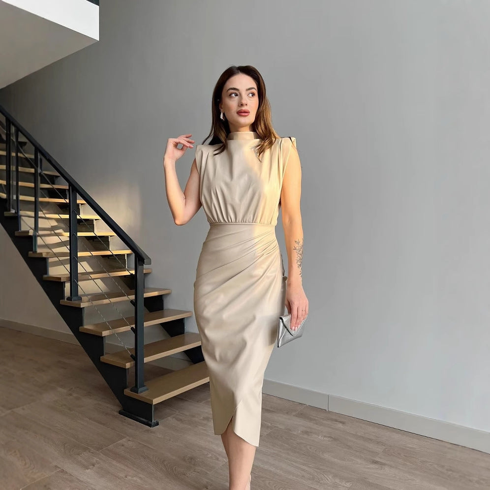 Valencia Draped Power Dress Rise Fashion