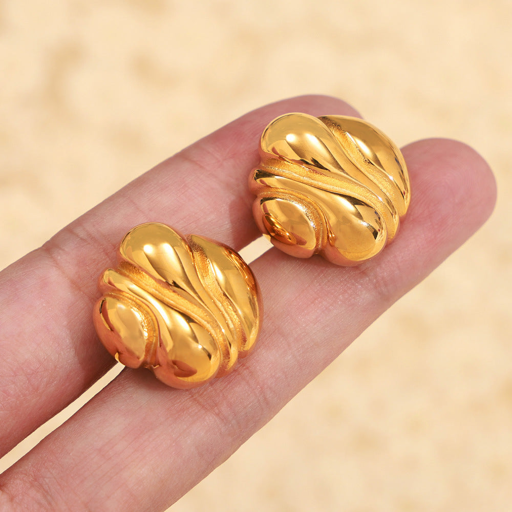 Avera Asymmetry Stud Earrings Rise Fashion