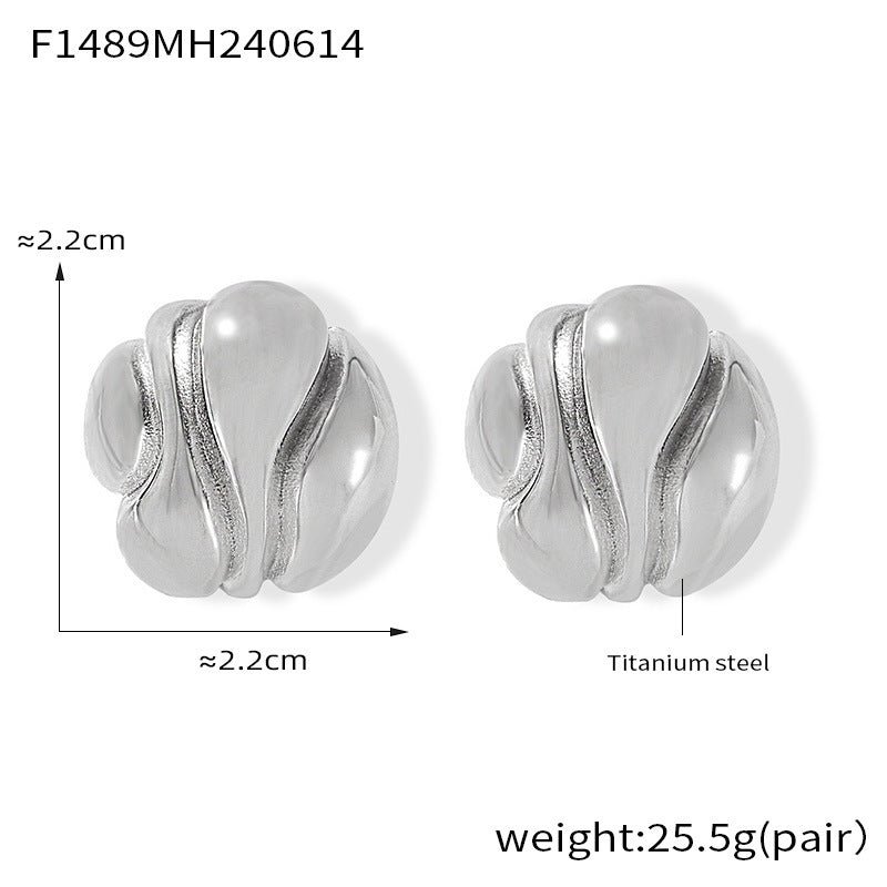 Avera Asymmetry Stud Earrings Rise Fashion