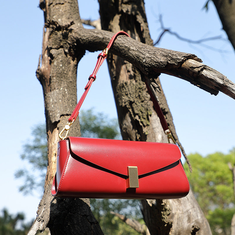 Verelle Structured Leather Crossbody Rise Fashion
