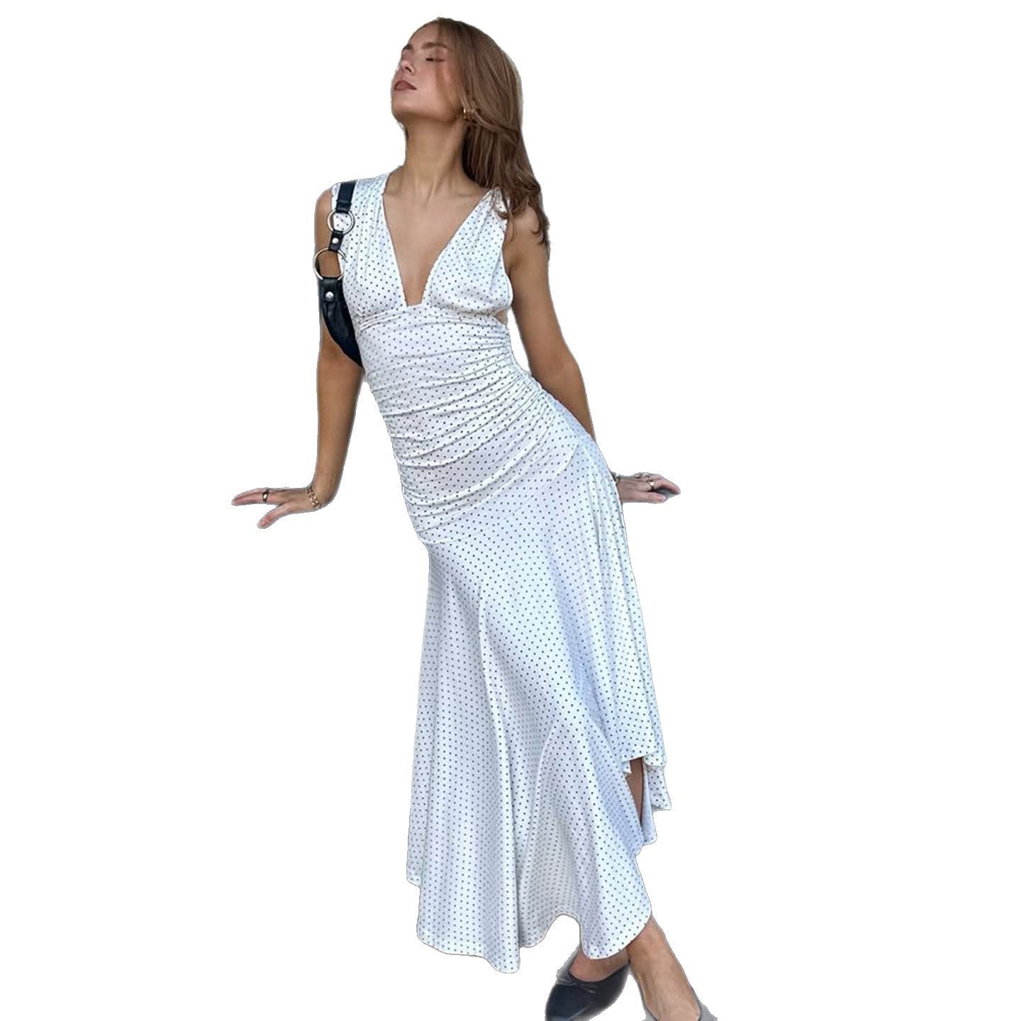 Celestine Dot Slip Dress Rise Fashion