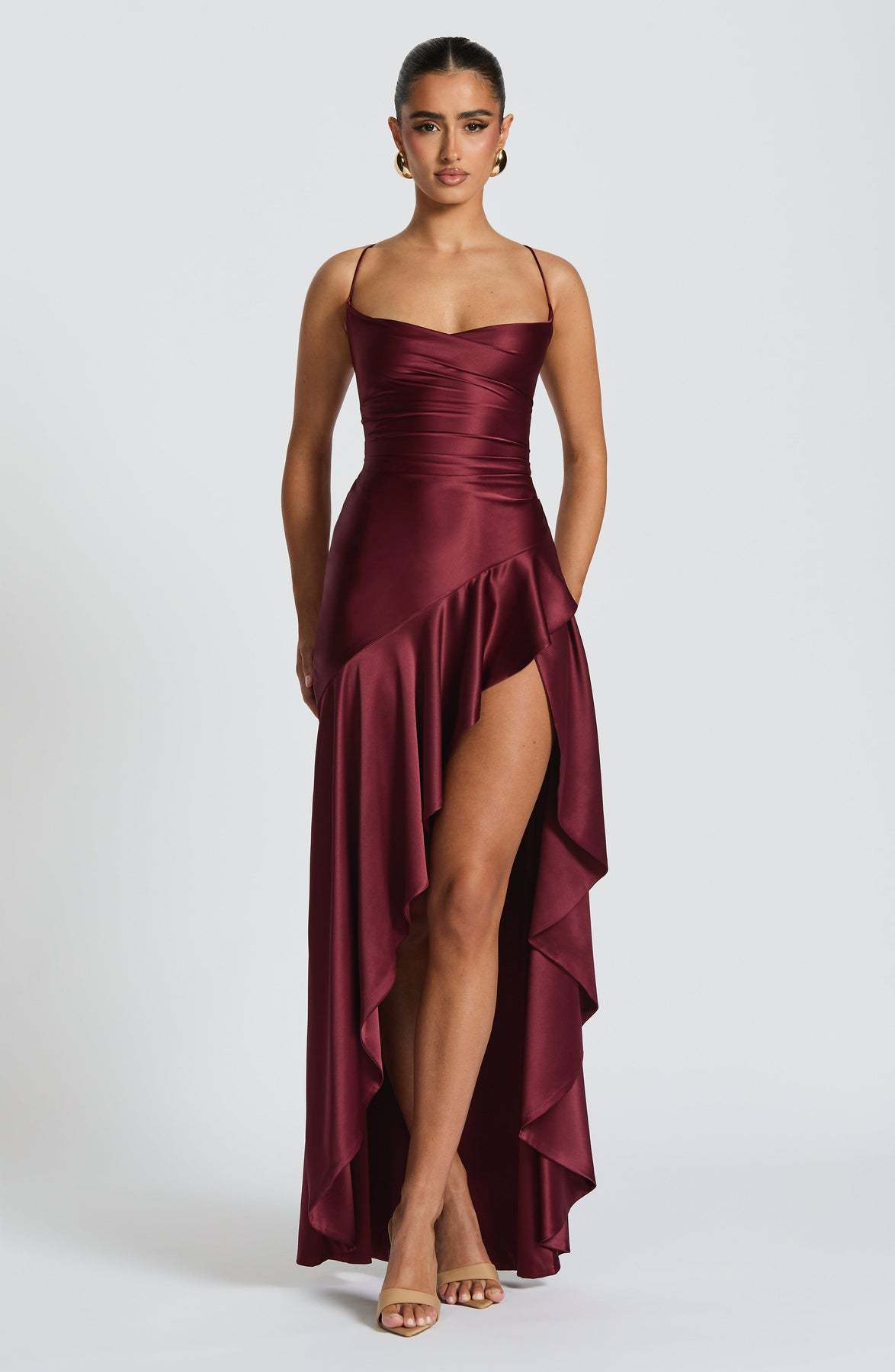 Radiance Ruffle Backless Dress Rise Fashion
