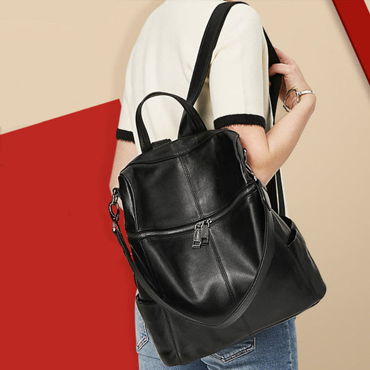 Empower Leather Backpack – Everyday Classic Rise Fashion
