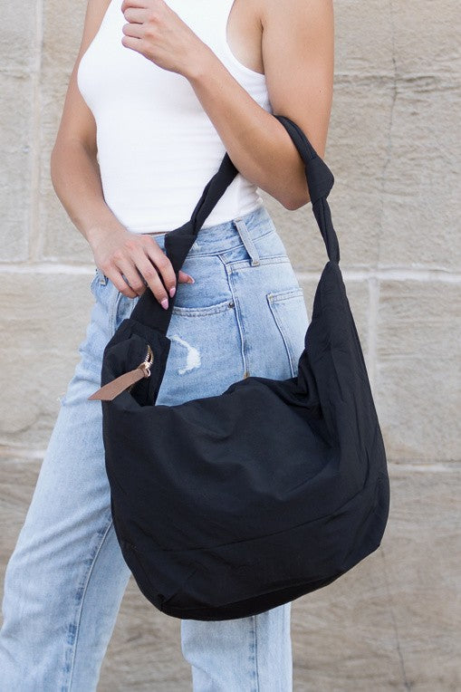 Piper Oversized Nylon Carryall Messenger Aili's Corner