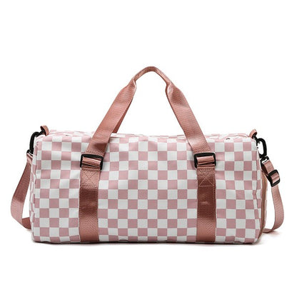 Checker Weekend Travel Luggage Tote Bag Check Dani & Em