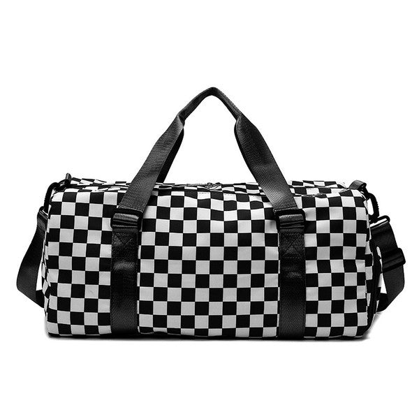 Checker Weekend Travel Luggage Tote Bag Check Dani & Em