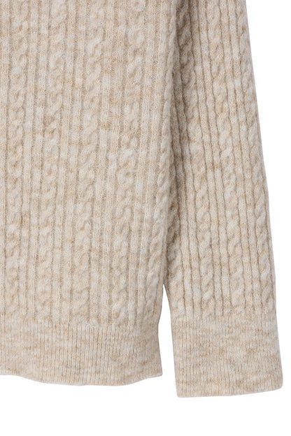 Oversize cable sweater Lilou