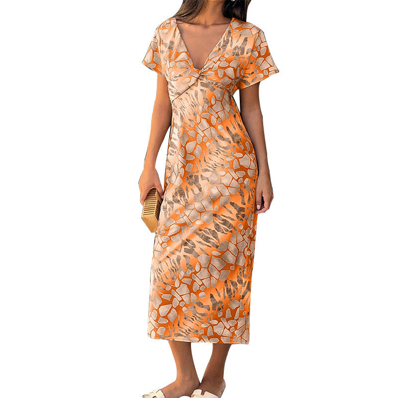 Arlisse Twist-Front Midi Dress Rise Fashion