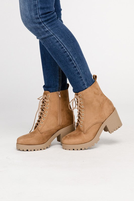 Fuzzy Combat Boots Fortune Dynamic