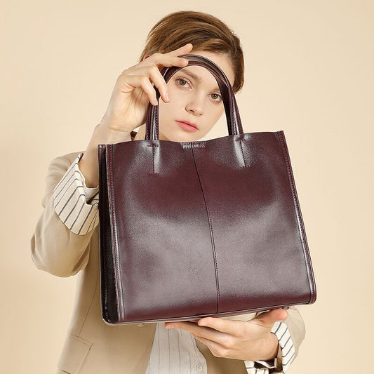 Heritage Rise Leather Tote Rise Fashion