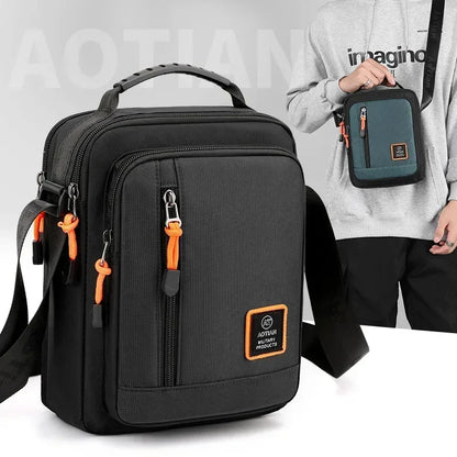 Multi-Function Men's Bag High Quality Nylon Man Messenger Bag Crossbody Bags Fashion Casual Men's Small Bag Handbag Shoulder Bag Rise Fashion