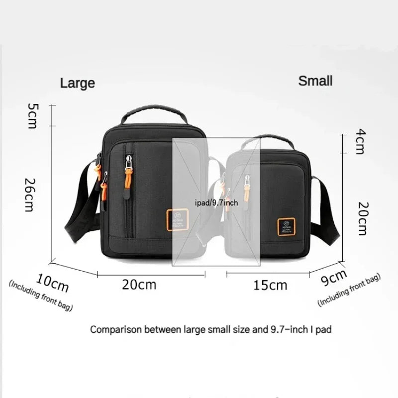 Multi-Function Men's Bag High Quality Nylon Man Messenger Bag Crossbody Bags Fashion Casual Men's Small Bag Handbag Shoulder Bag Rise Fashion