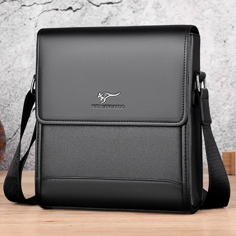 Luxury Brand Men Shoulder Messenger Bags Large Business Crossbody Bag for Male 2022 Vintage Handbags Leather Ipad Bag Husband Rise Fashion