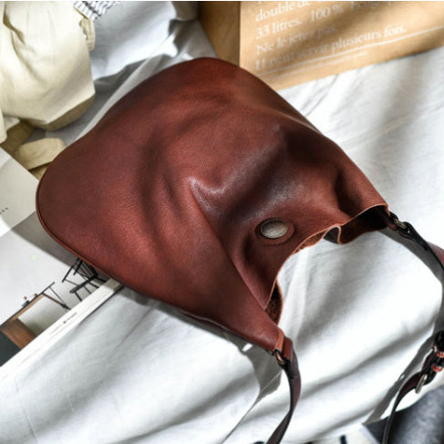 Retro Rise Leather Messenger Bag Rise Fashion